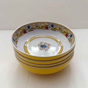 Sur La Table Floreale Melamine Bowls Salad Soup Cereal - Set of 4